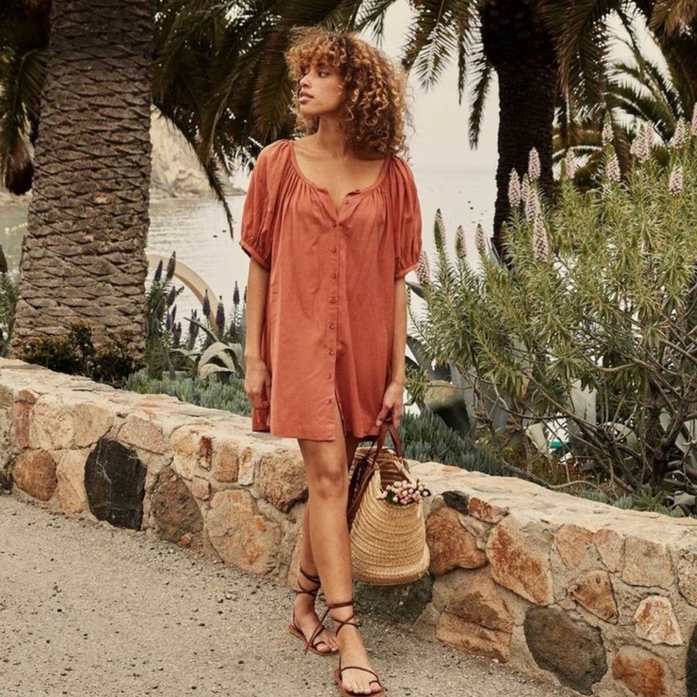 Doen Josette Dress In Tierra Color Size Small